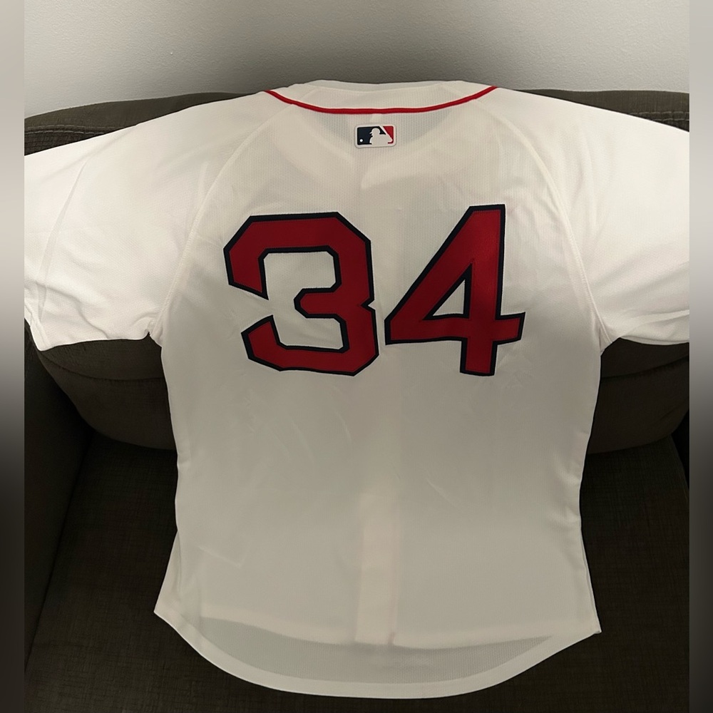 Nike Authentic Boston Red Sox David Ortiz #34 MLB White Jersey Men’s Size: L - Picture 8 of 8